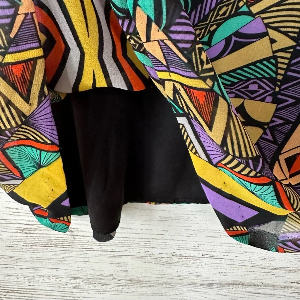 TOBI VINTAGE 90s Geometric Abstract Slip Dress S Made in USA - Picture 5 of 12